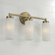 Alyssa 3 Light 19 inch Aged Brass Vanity Light Wall Light