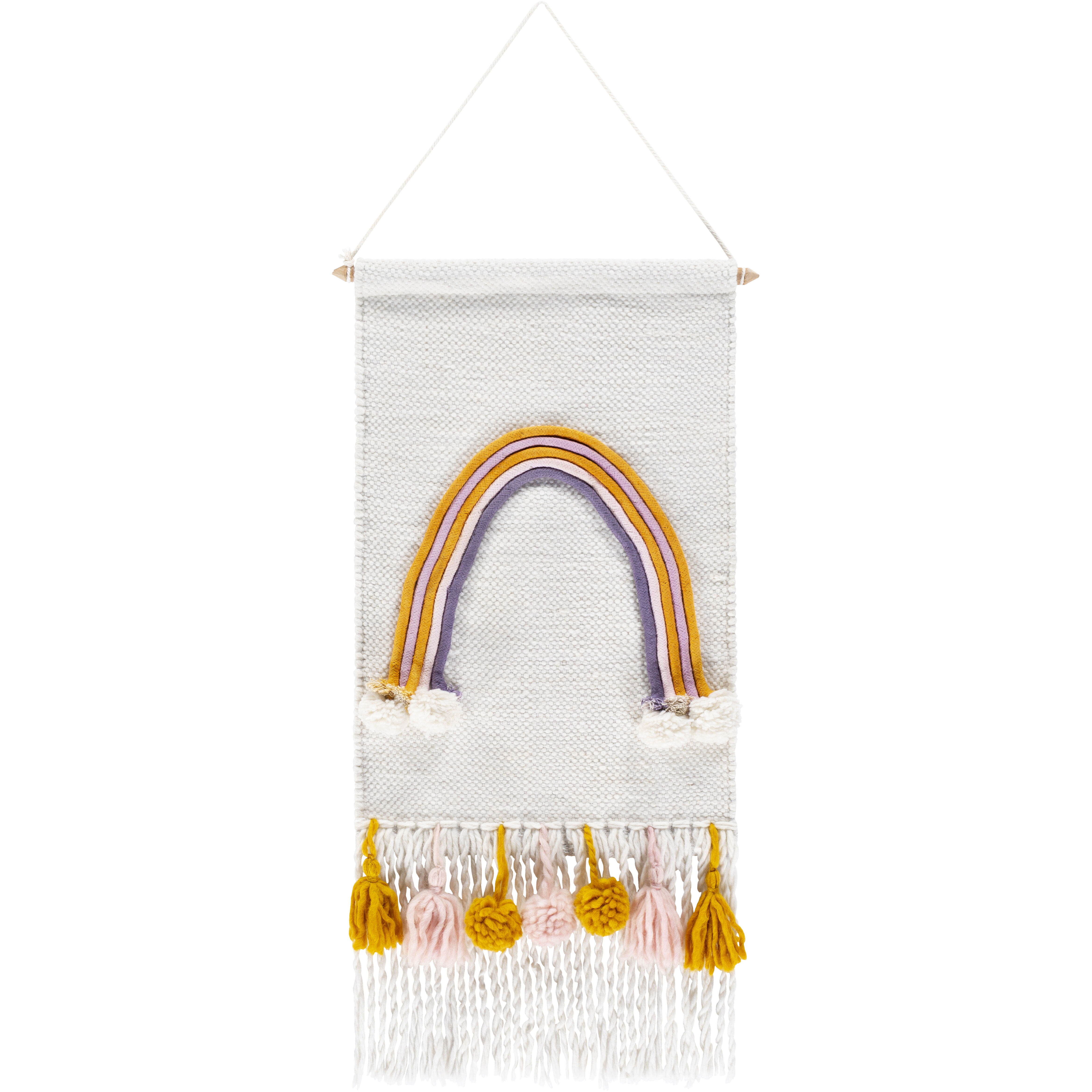 Lucky Pale Pink Wall Hanging, Rectangle