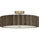 Cody 4 Light 20 inch Matte Brass Semi-Flush Mount Ceiling Light