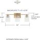 Burke 3 Light 24 inch Aged Brass Vanity Light Wall Light