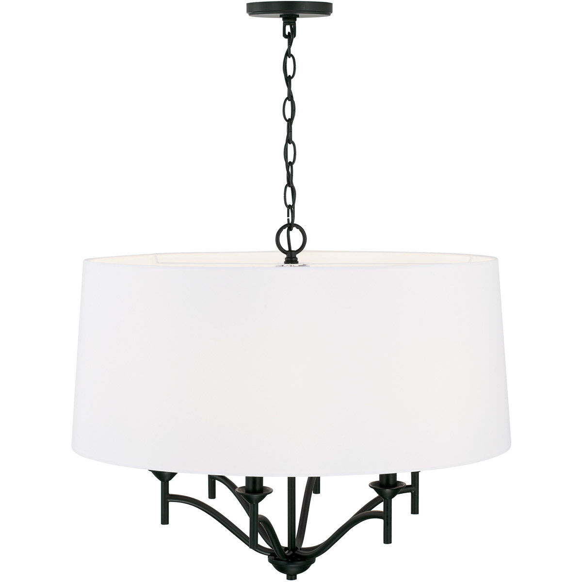 Peyton 6 Light 26 inch Matte Black Pendant Ceiling Light