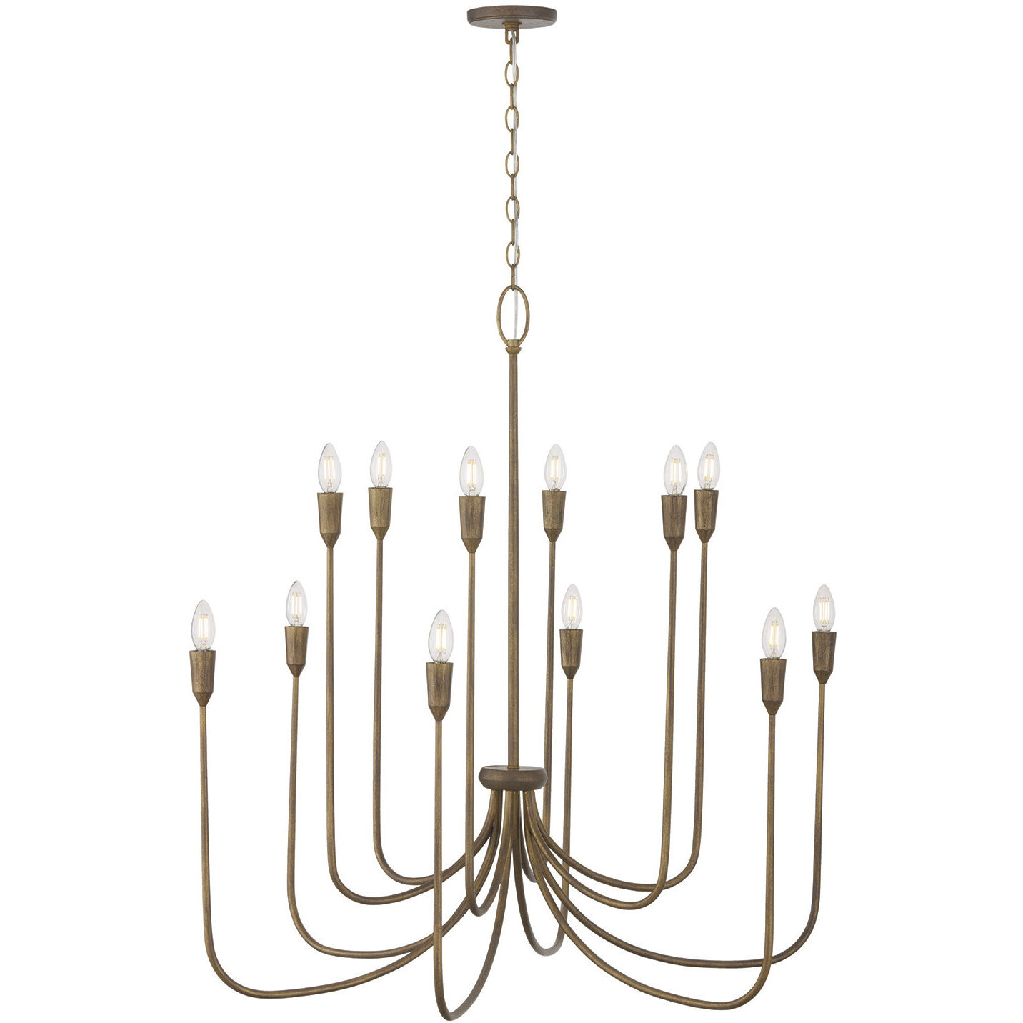 Marley 12 Light 40 inch Mystic Bronze Chandelier Ceiling Light