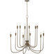 Marley 12 Light 40 inch Mystic Bronze Chandelier Ceiling Light