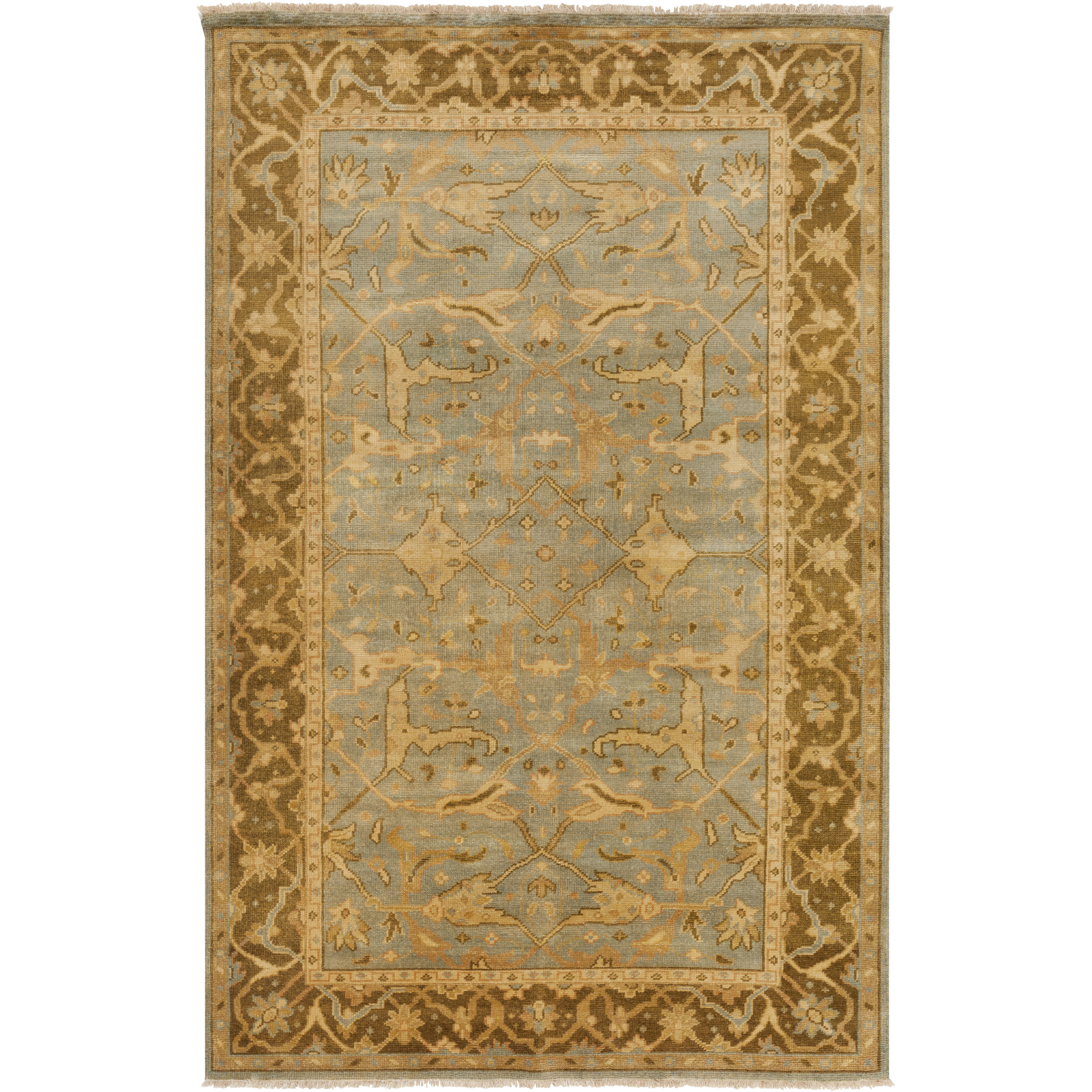 Ainsley 69 X 45 inch Light Gray, Camel, Wheat, Tan, Peach Rug