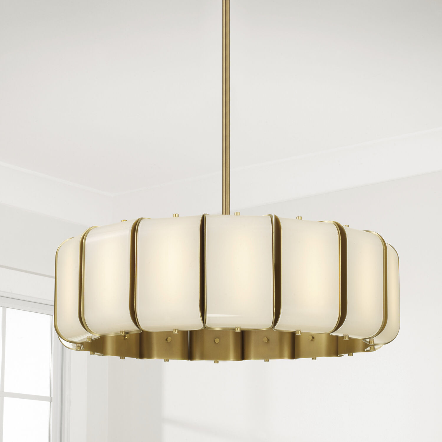 Marcell LED 26.5 inch Aged Brass Pendant Ceiling Light