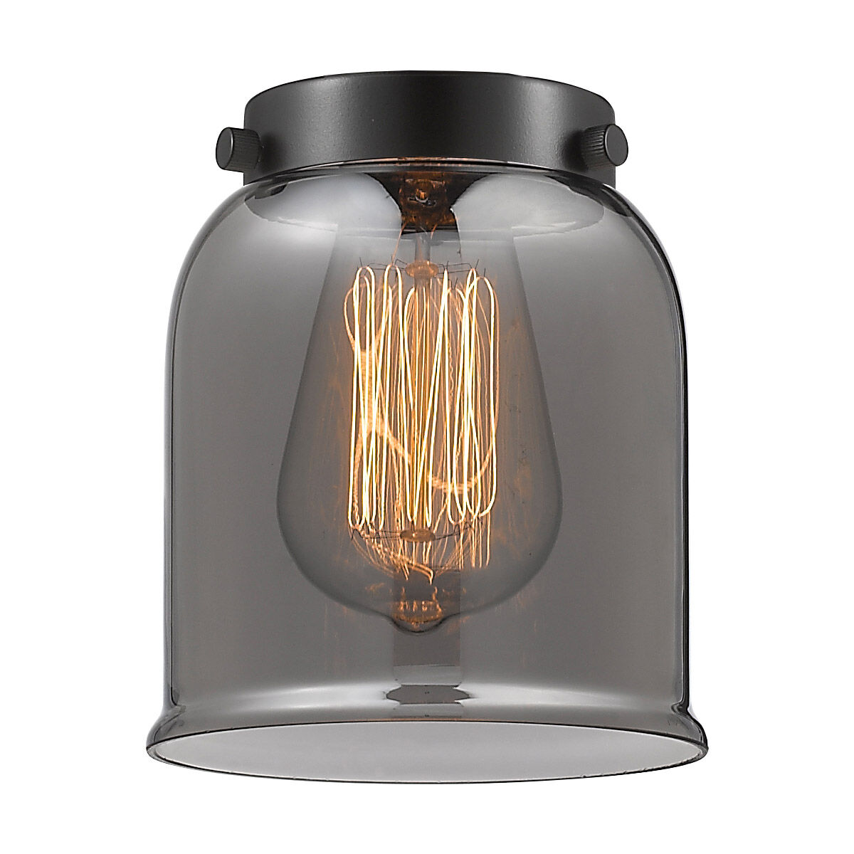 Small Bell Plated Smoke Glass, Small, Bell