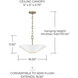 Maeve 4 Light 18.5 inch Matte Brass and White Pendant Ceiling Light
