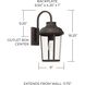 Dunbar 1 Light 18 inch Oiled Bronze Outdoor Wall Lantern