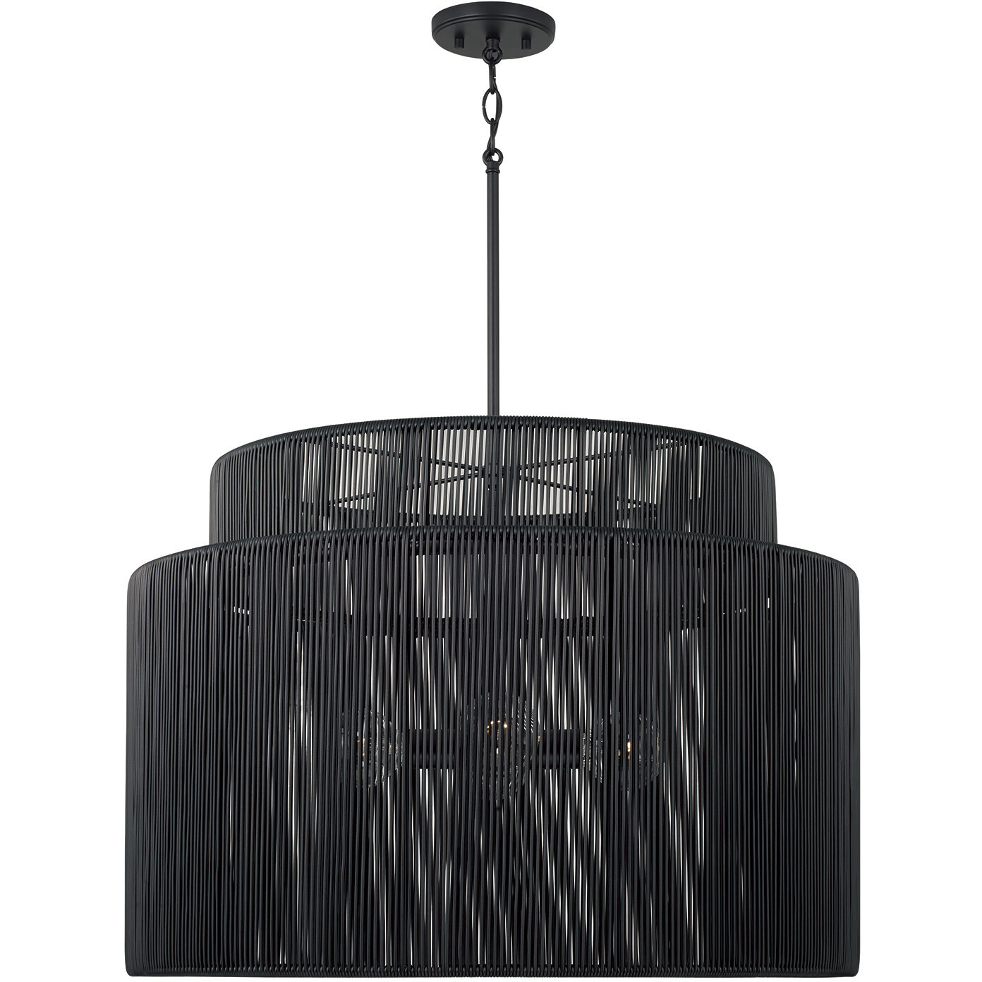 Jasper 4 Light 28.75 inch Oynx and Black Outdoor Hanging Lantern