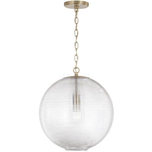 Dolan 1 Light 15 inch Matte Brass Pendant Ceiling Light