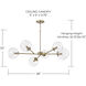 Atlas 6 Light 38 inch Aged Brass Chandelier Ceiling Light