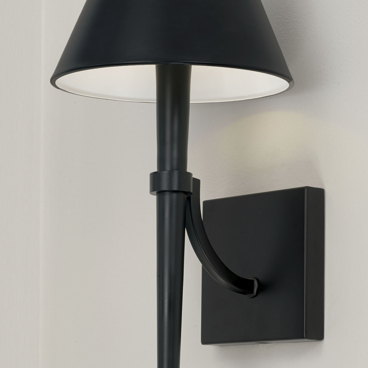 Holden 1 Light 8 inch Matte Black Sconce Wall Light