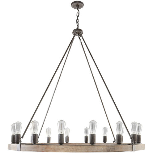 Austin 16 Light 48 inch Urban Wash Chandelier Ceiling Light