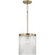 Vaughn 1 Light 10 inch Aged Brass Pendant Ceiling Light