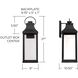 Bradford LED 27 inch Black Outdoor Wall Lantern