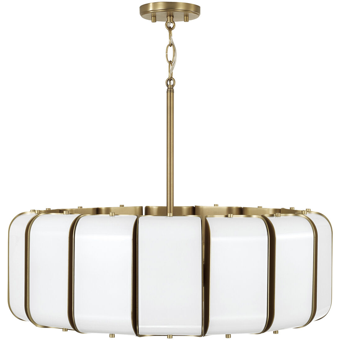 Marcell LED 26.5 inch Aged Brass Pendant Ceiling Light