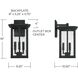 Barrett 3 Light 18 inch Black Outdoor Wall Lantern