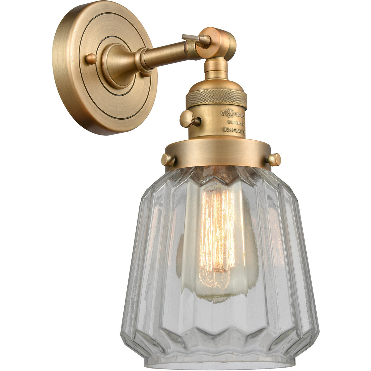 Franklin Restoration Chatham LED 6 inch Brushed Brass Sconce Wall Light, Franklin Restoration