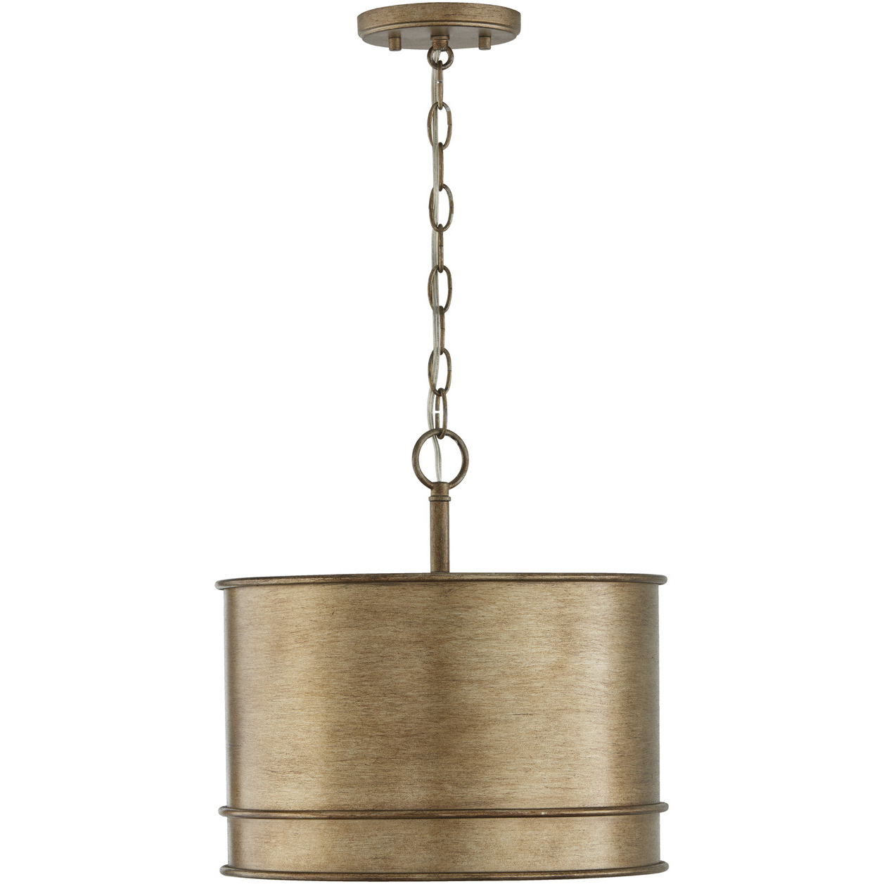 Nole 1 Light 14 inch Mystic Luster Pendant Ceiling Light, Convertible Dual Mount