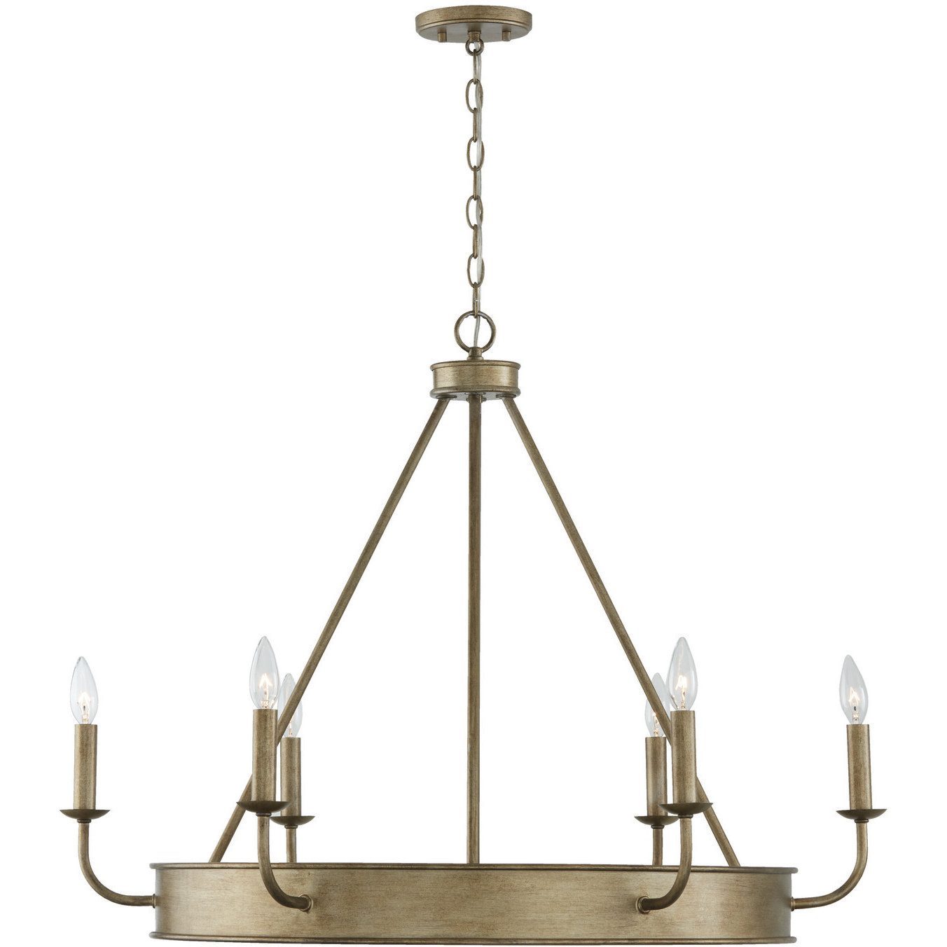 Nole 6 Light 36 inch Mystic Luster Chandelier Ceiling Light