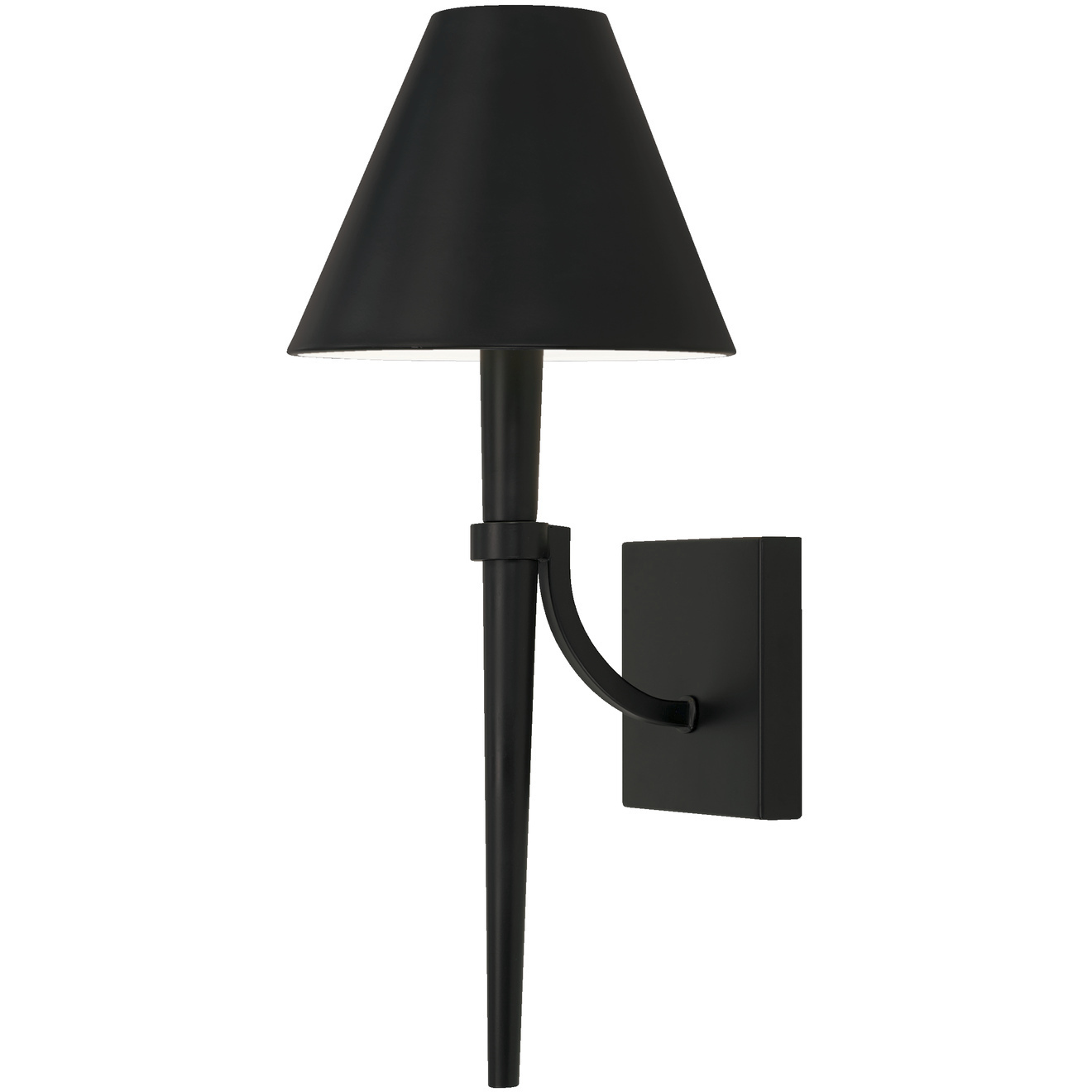 Holden 1 Light 8 inch Matte Black Sconce Wall Light