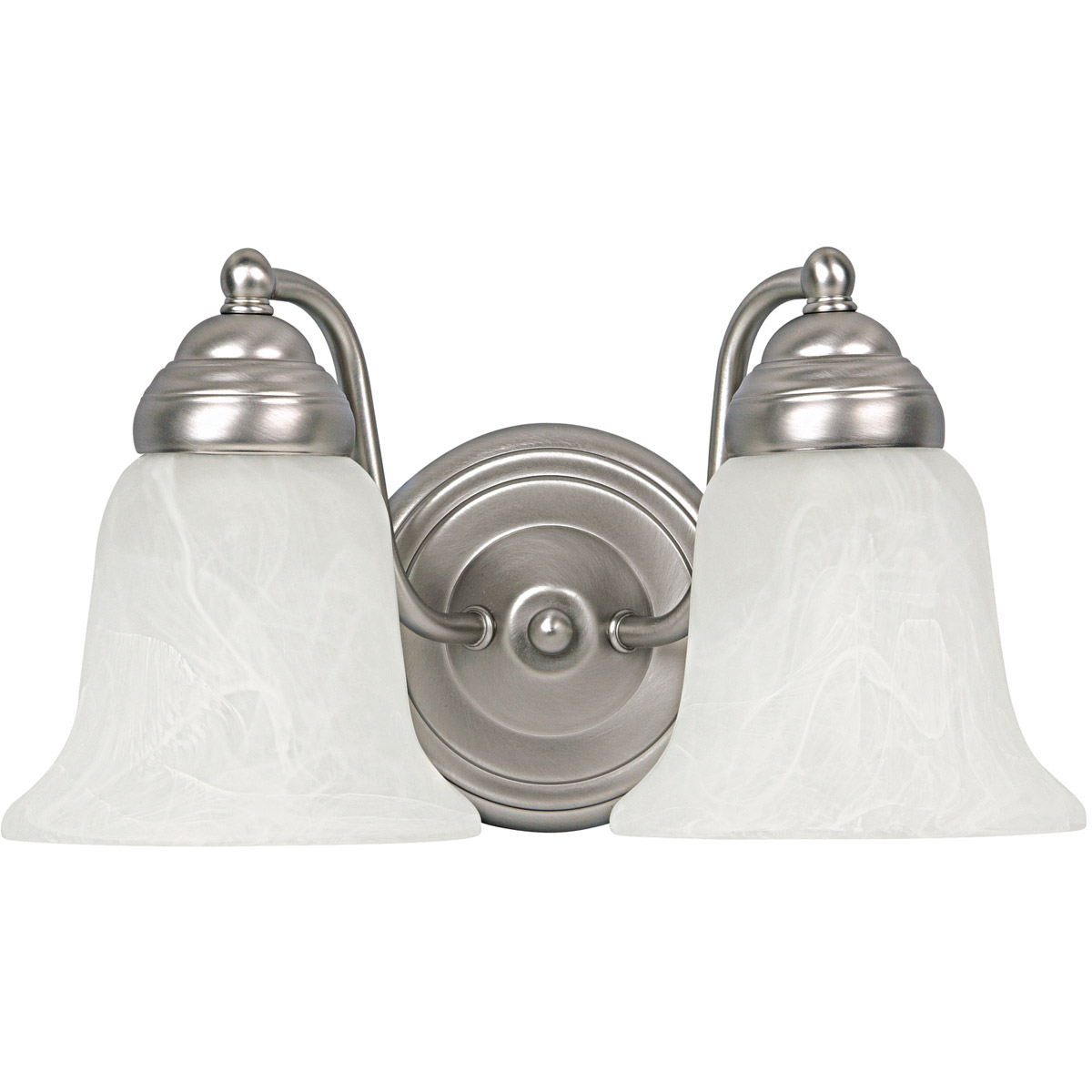 Brady 2 Light 12 inch Matte Nickel Vanity Light Wall Light