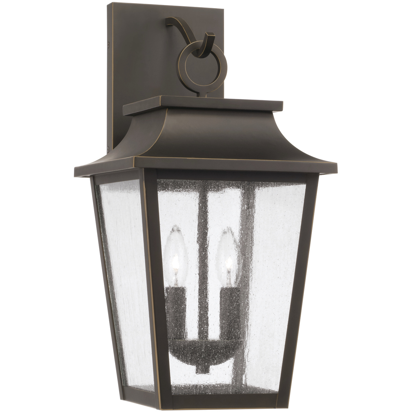 Chandler 2 Light 20 inch Oiled Bronze Outdoor Wall Lantern