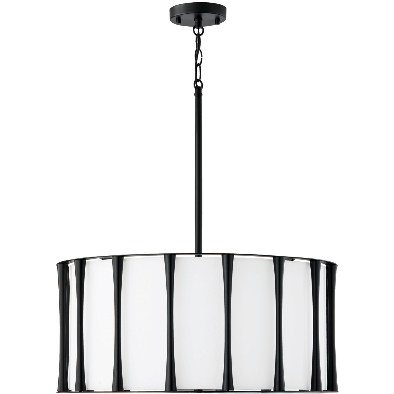Bodie 4 Light 24.5 inch Matte Black Pendant Ceiling Light