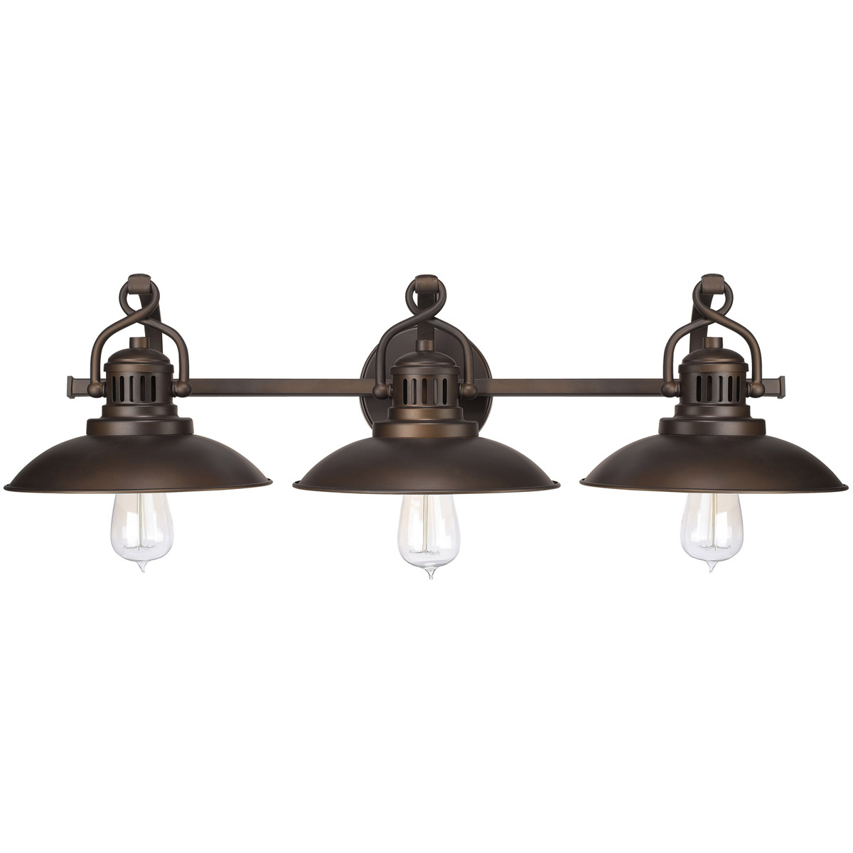 O'Neal 3 Light 30 inch Burnished Bronze Vanity Light Wall Light