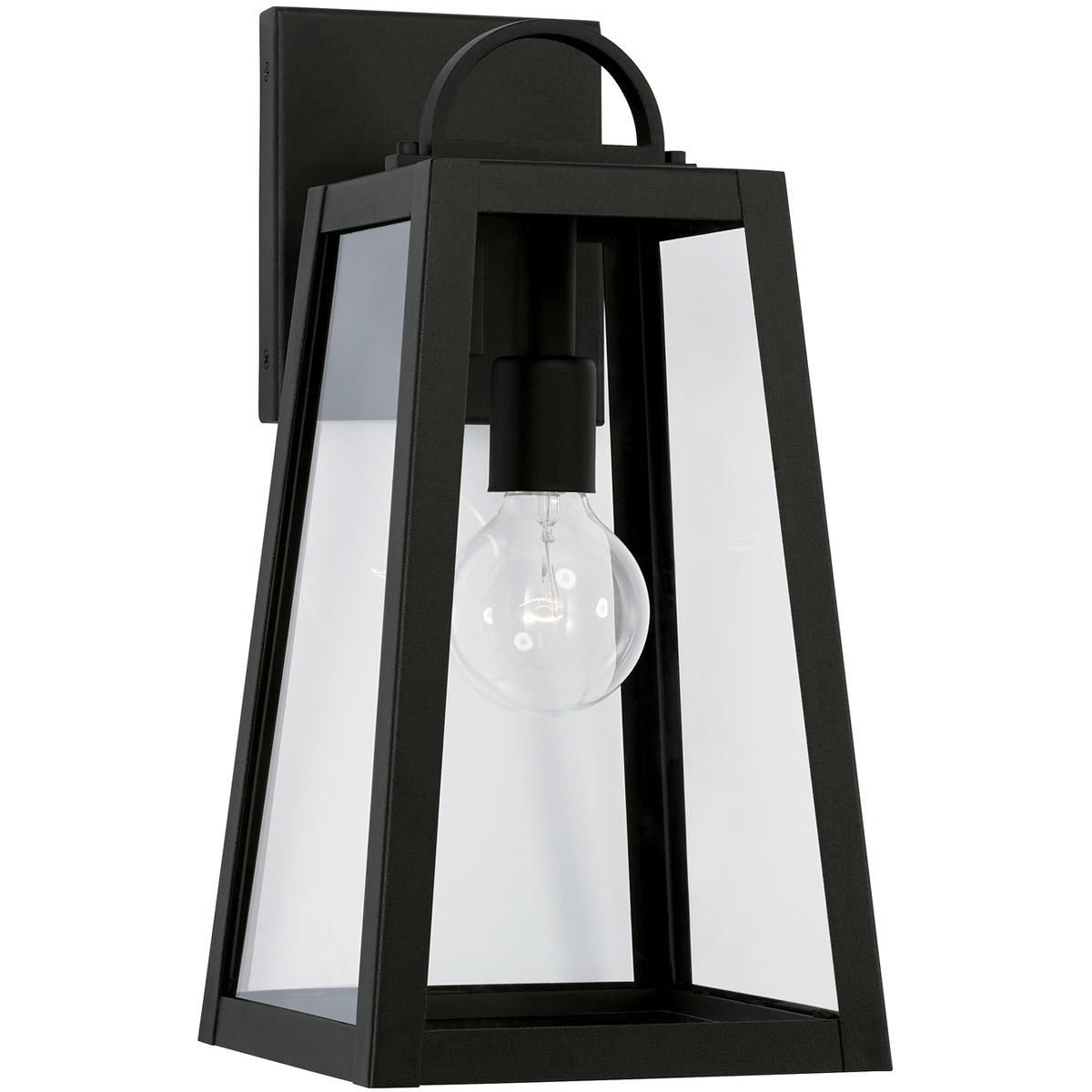Leighton 1 Light 16 inch Black Outdoor Wall Lantern in Incandescent