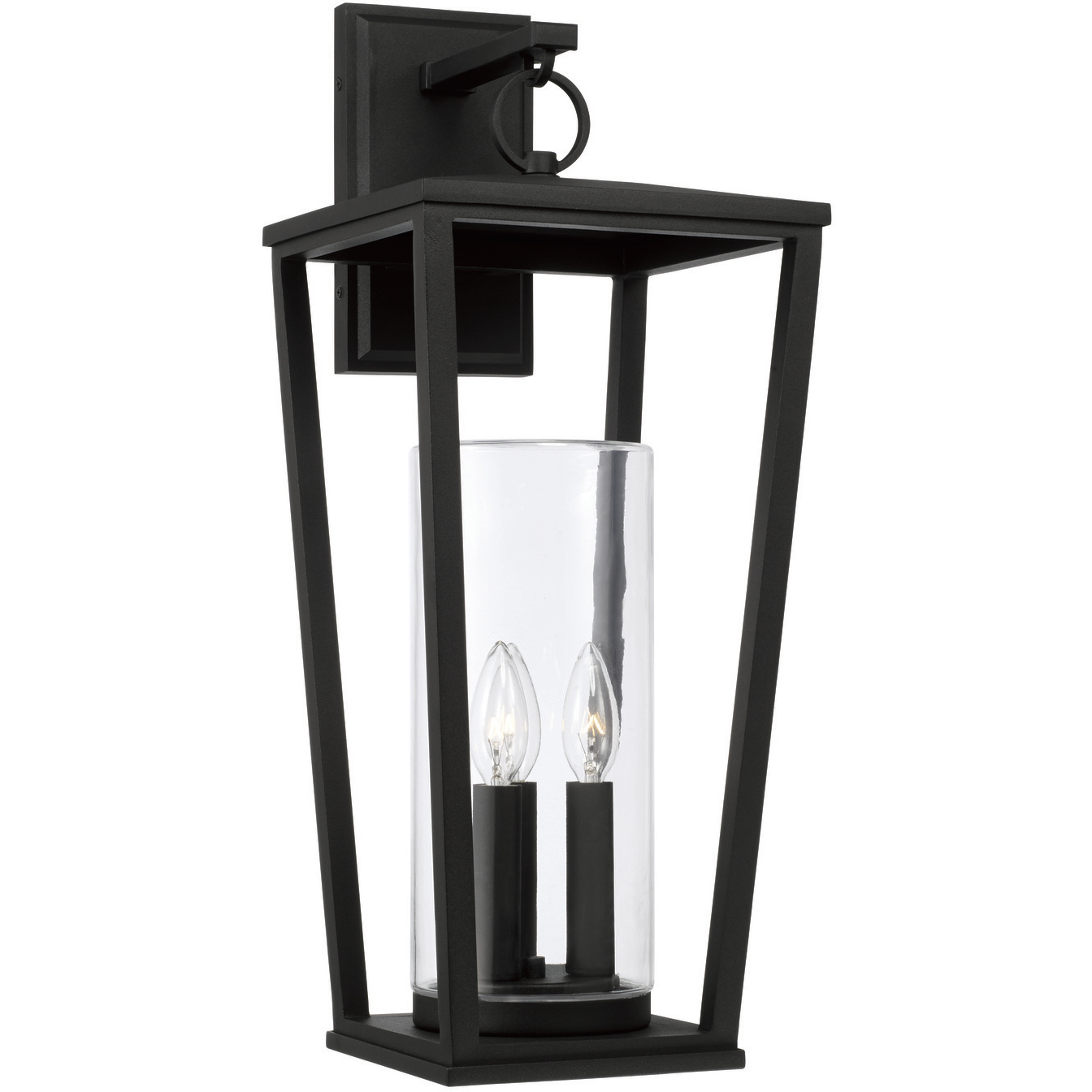 Elliott 3 Light 23.75 inch Black Outdoor Wall Lantern