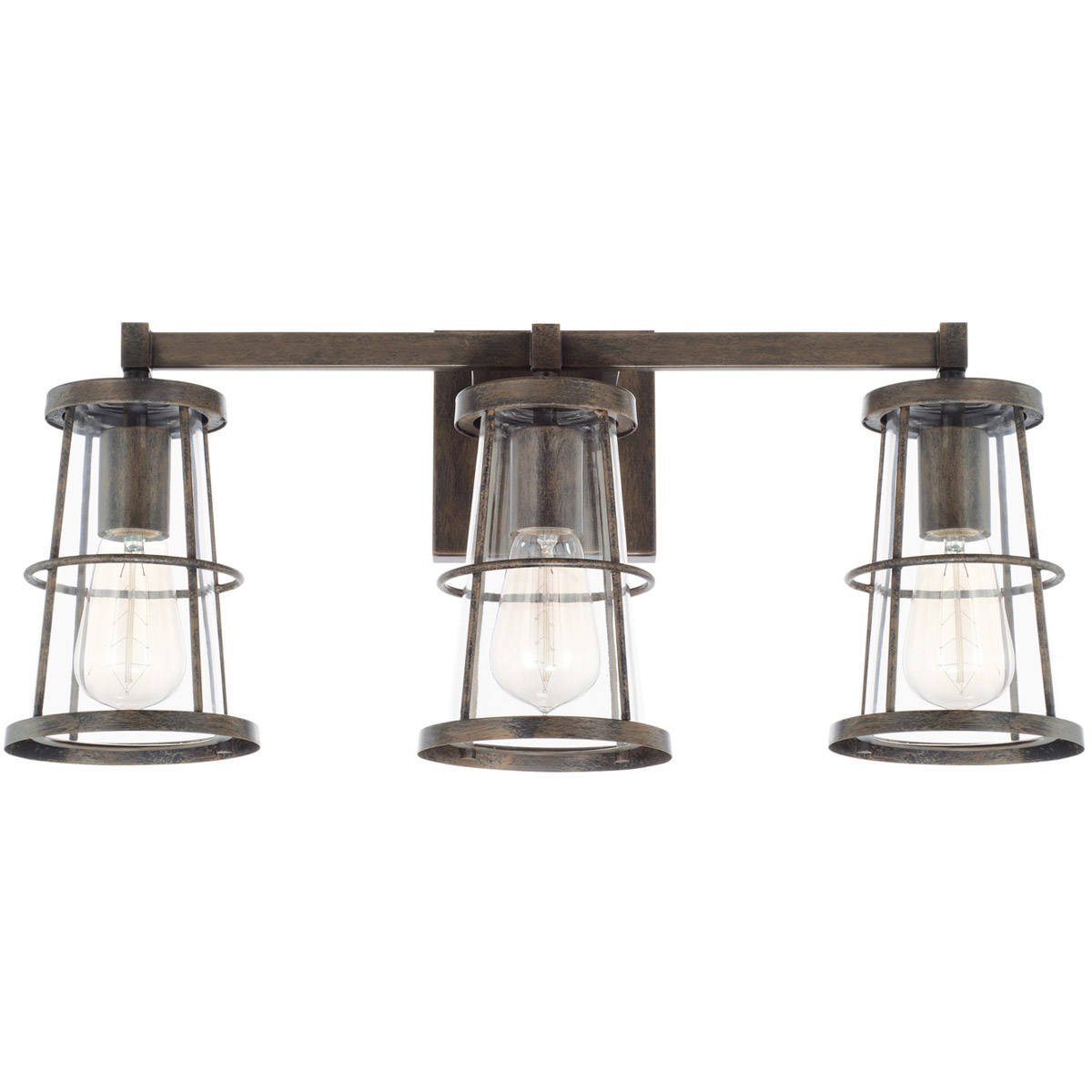 Beaufort 3 Light 22.5 inch Nordic Grey Vanity Light Wall Light