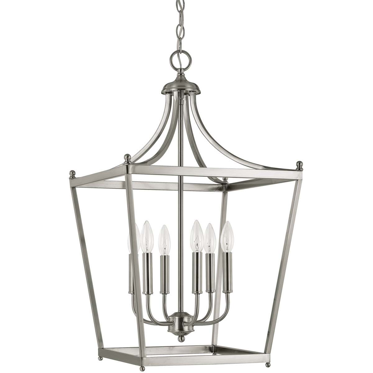 Brushed nickel entryway chandelier discount