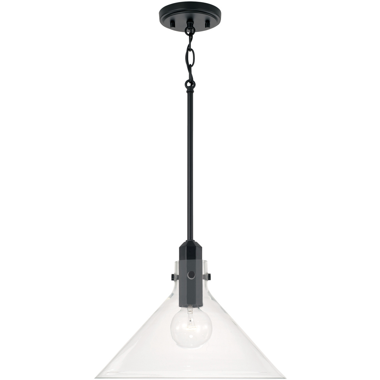Greer 1 Light 14 inch Matte Black Pendant Ceiling Light