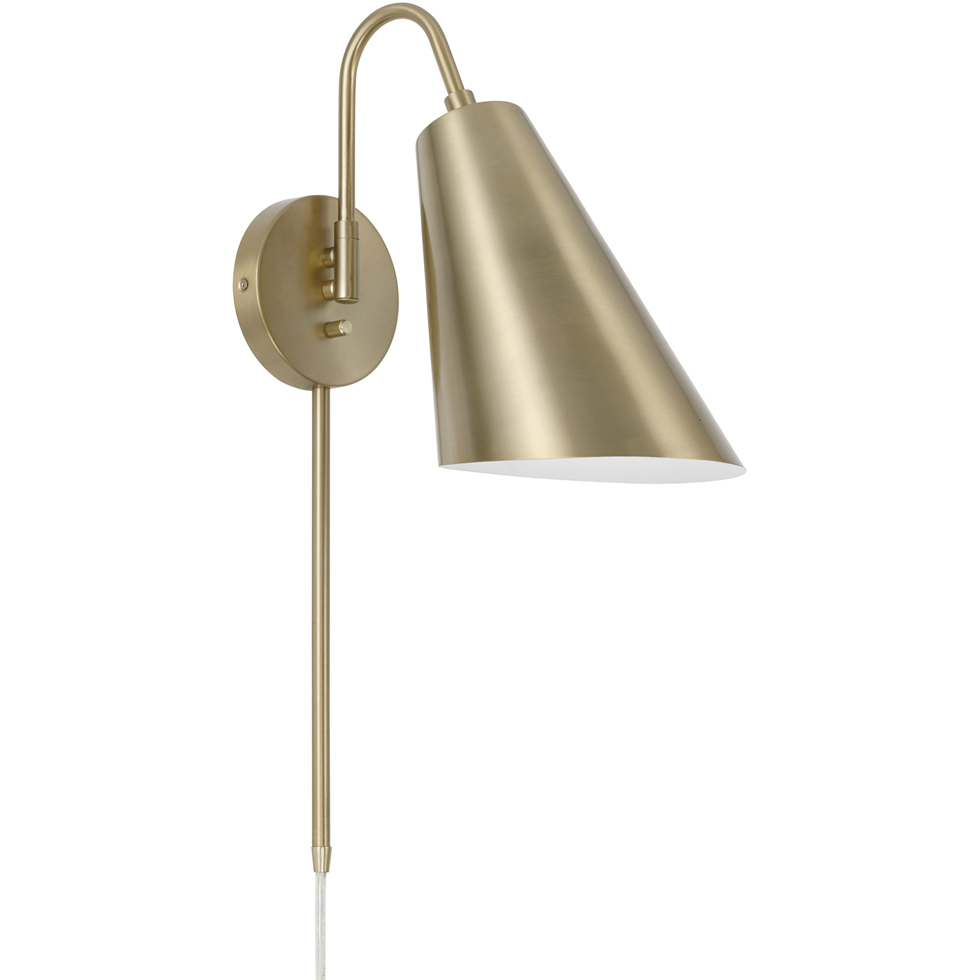 Leo 1 Light 7 inch Matte Brass ADA Sconce Wall Light