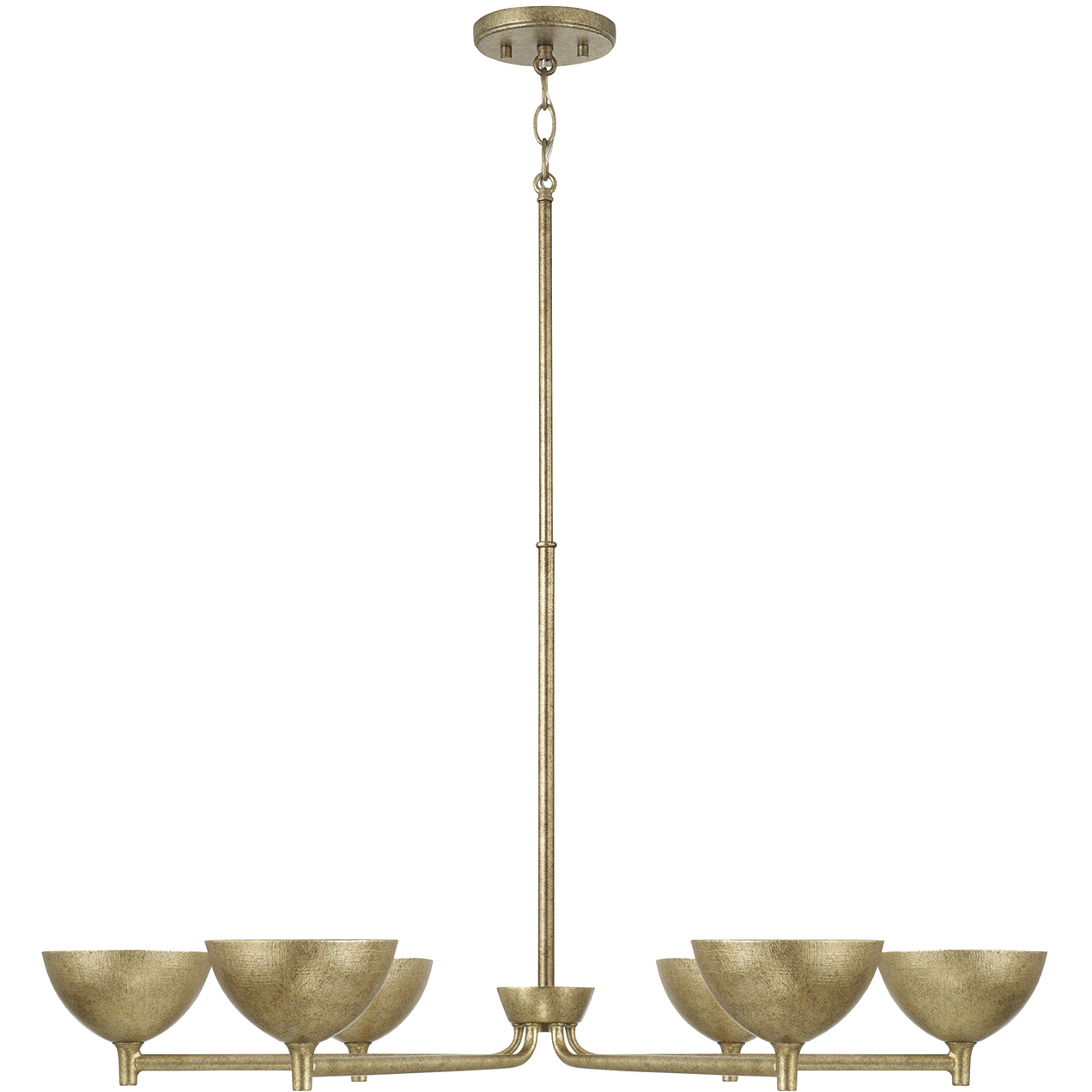 Francesca LED 34 inch Feathered Gold Chandelier Ceiling Light