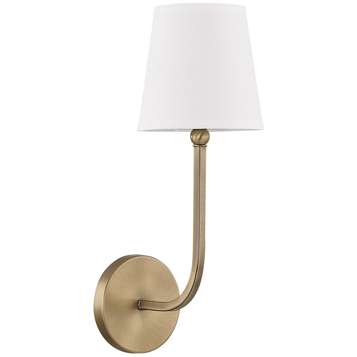 Capital Lighting Dawson 1 Light 6 inch Aged Brass Sconce Wall Light 619311AD-674 - Open Box