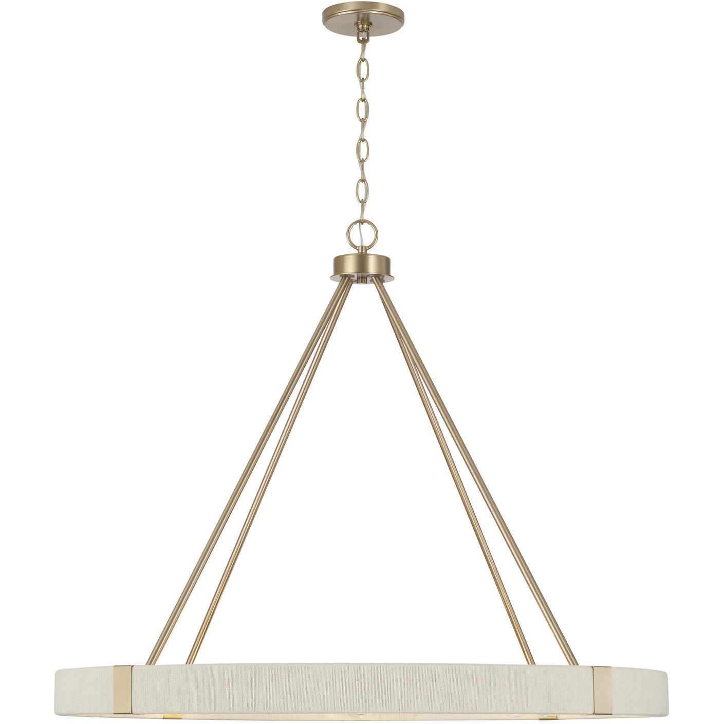 Delaney 8 Light 36 inch Matte Brass Chandelier Ceiling Light