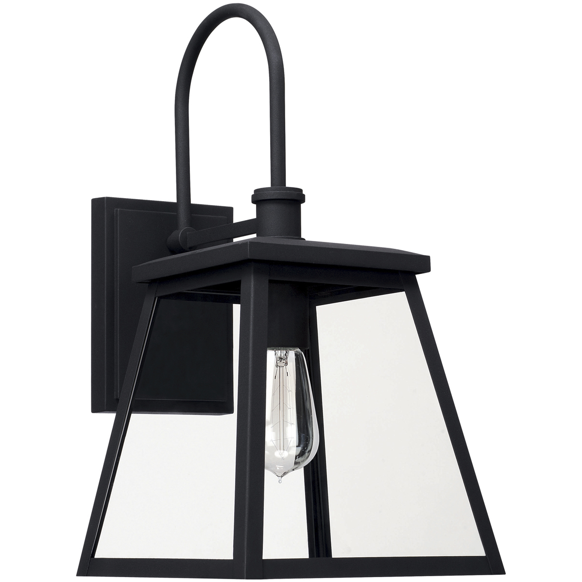 Belmore 1 Light 18.25 inch Black Outdoor Wall Lantern