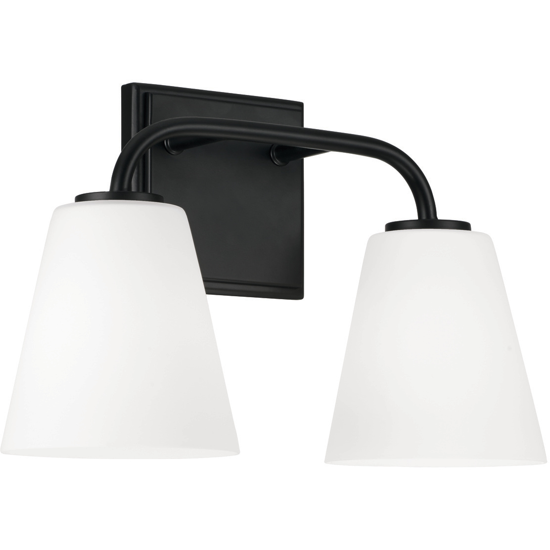 Brody 2 Light 14.5 inch Matte Black Vanity Light Wall Light