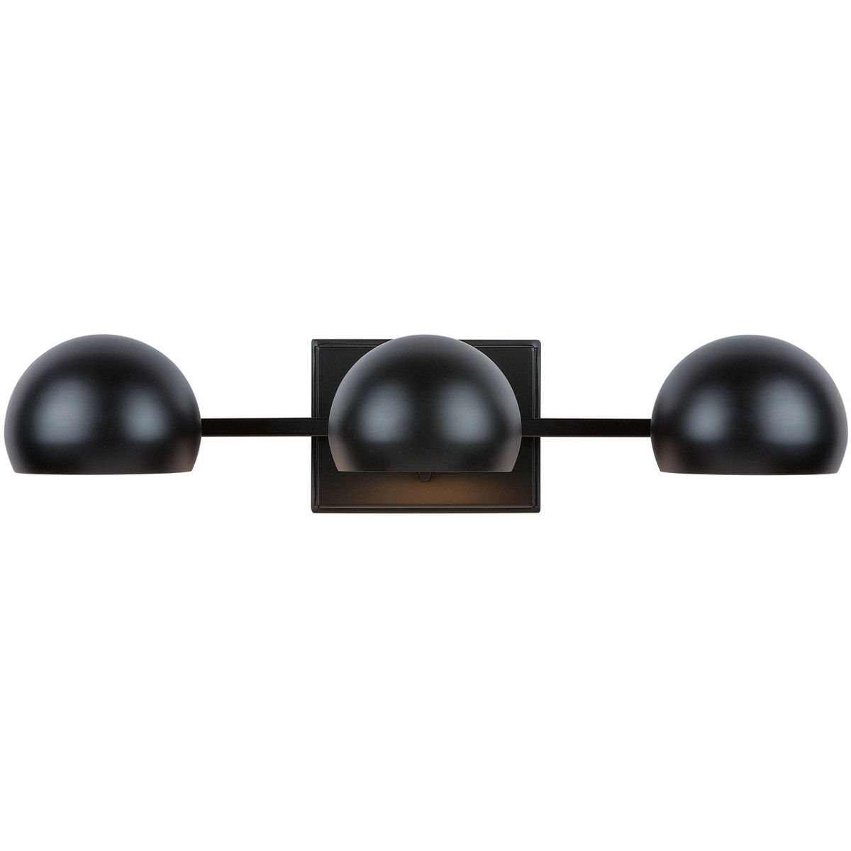 Hadley 3 Light 24 inch Matte Black Vanity Light Wall Light