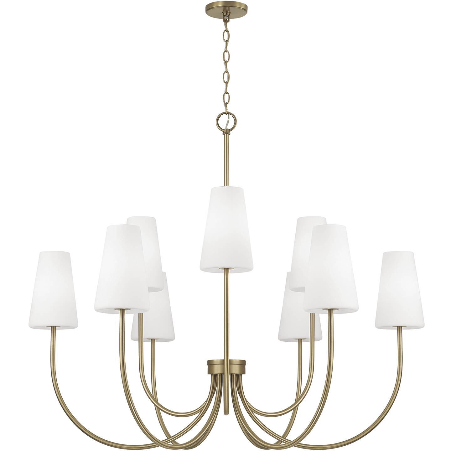Averitt 9 Light 46 inch Aged Brass Chandelier Ceiling Light