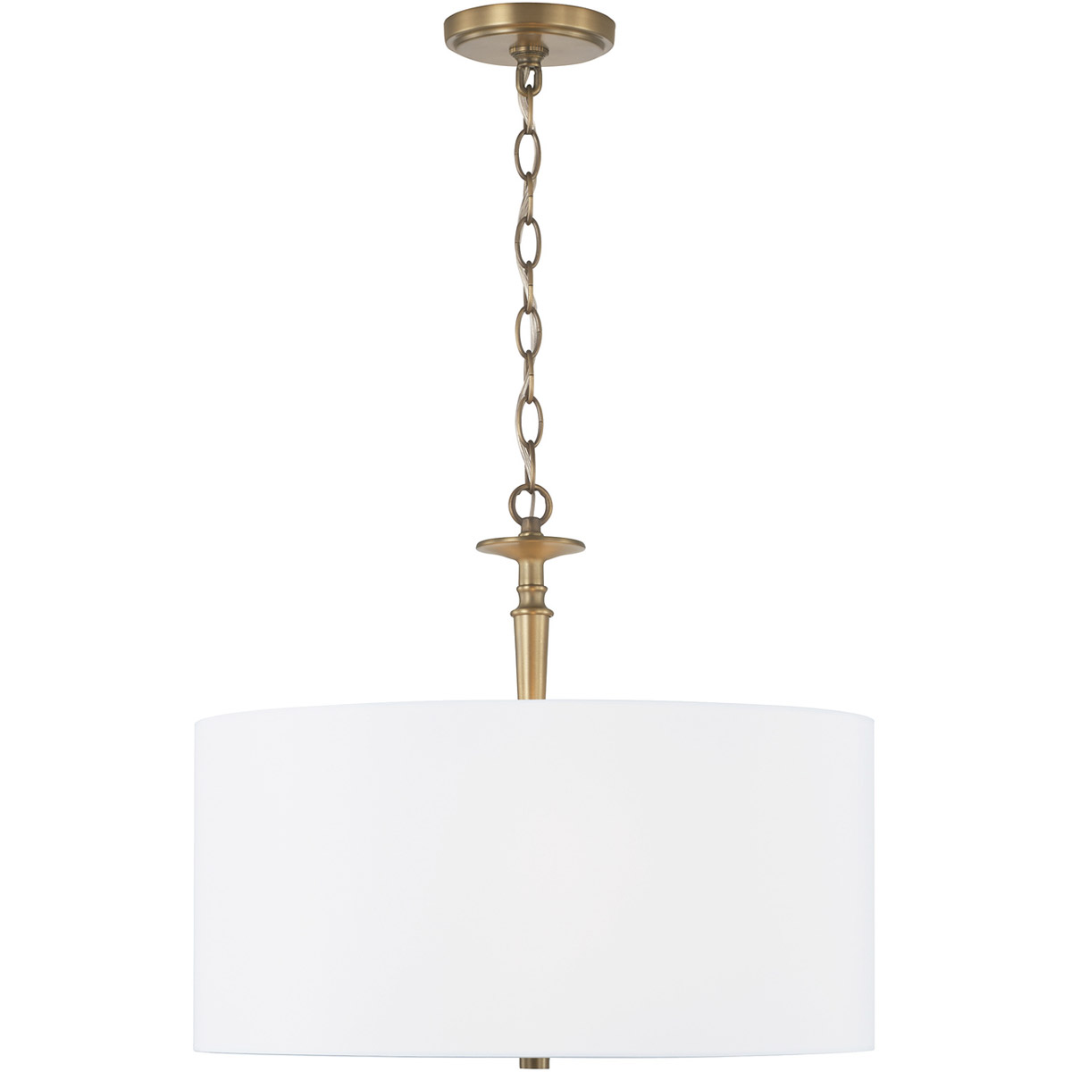 Abbie 3 Light 19 inch Aged Brass Pendant Ceiling Light