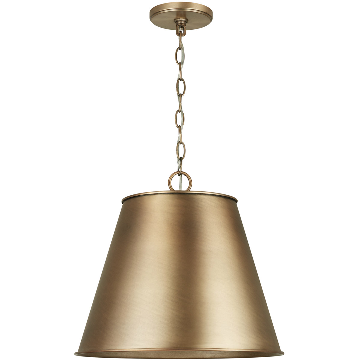 Welker 1 Light 16 inch Aged Brass Pendant Ceiling Light