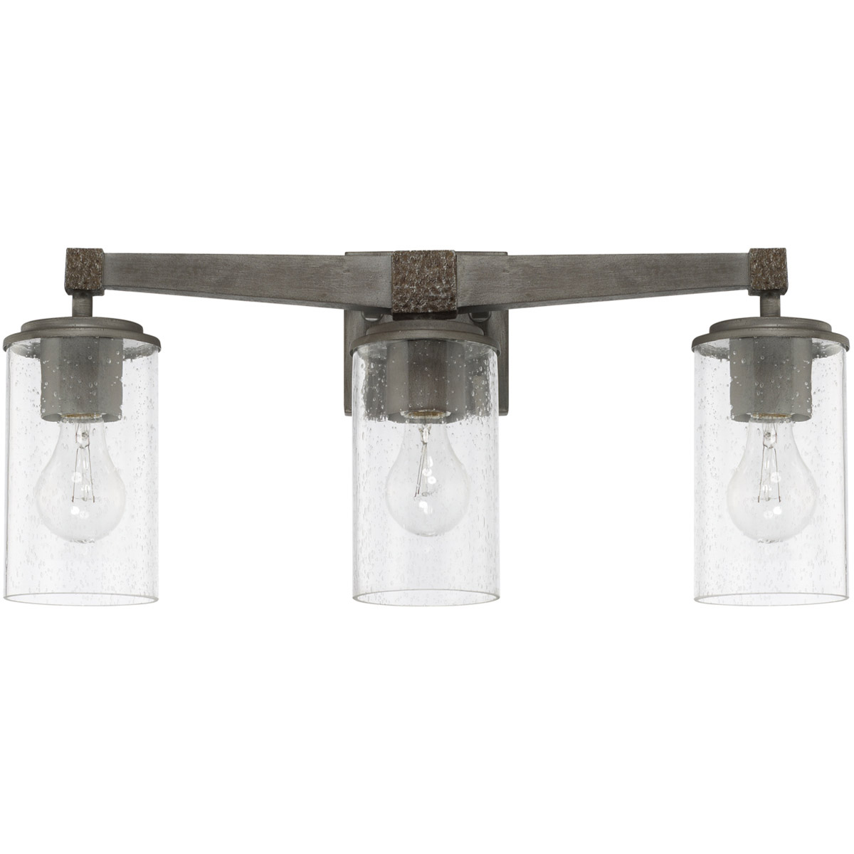 Zac 3 Light 23 inch Urban Grey Vanity Light Wall Light