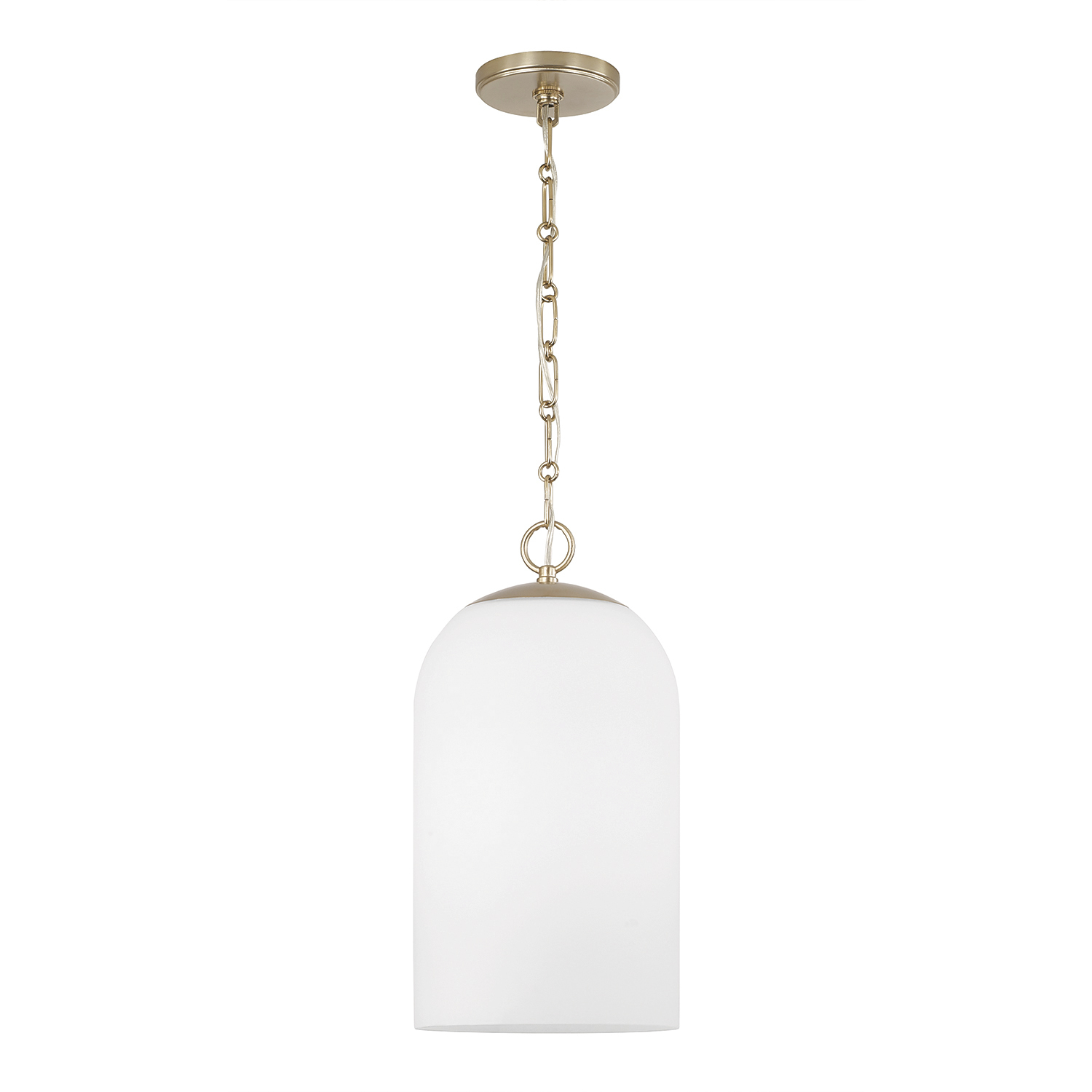 Capital Lighting Cleo 1 Light 9 inch Matte Brass Pendant Ceiling Light in Soft White 355811MA-554 - Open Box