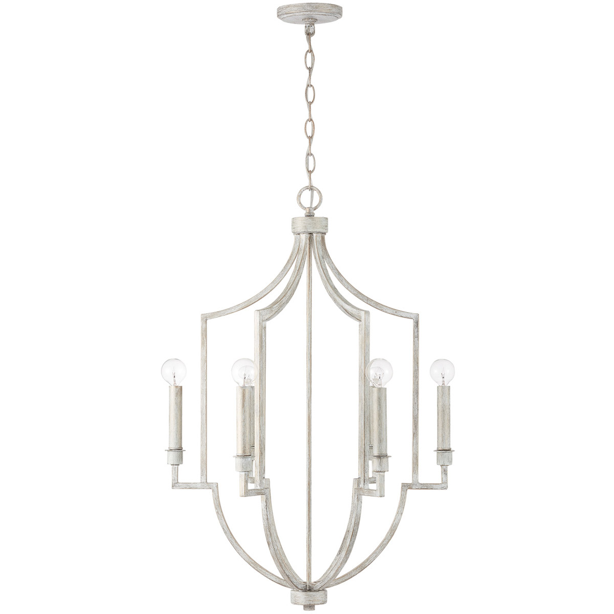 Demi 6 Light 22 inch Winter White Foyer Ceiling Light