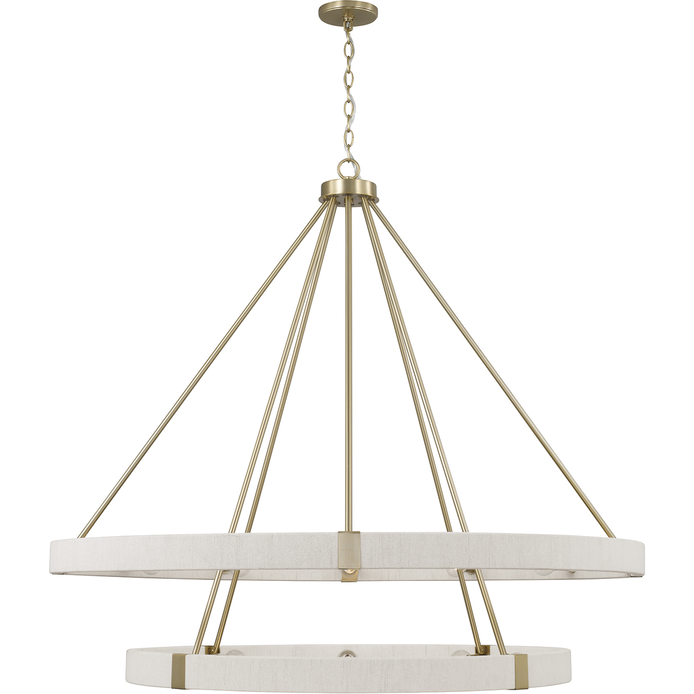 Delaney 20 Light 48 inch Matte Brass Chandelier Ceiling Light