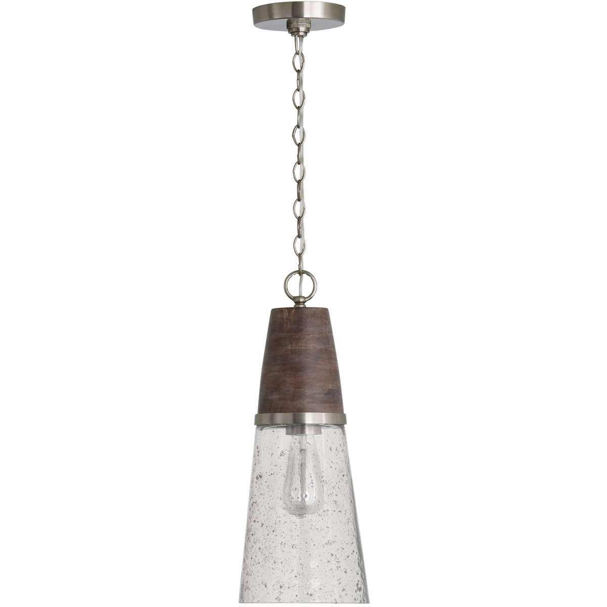 Connor 1 Light 7.75 inch Black Wash and Matte Nickel Pendant Ceiling Light