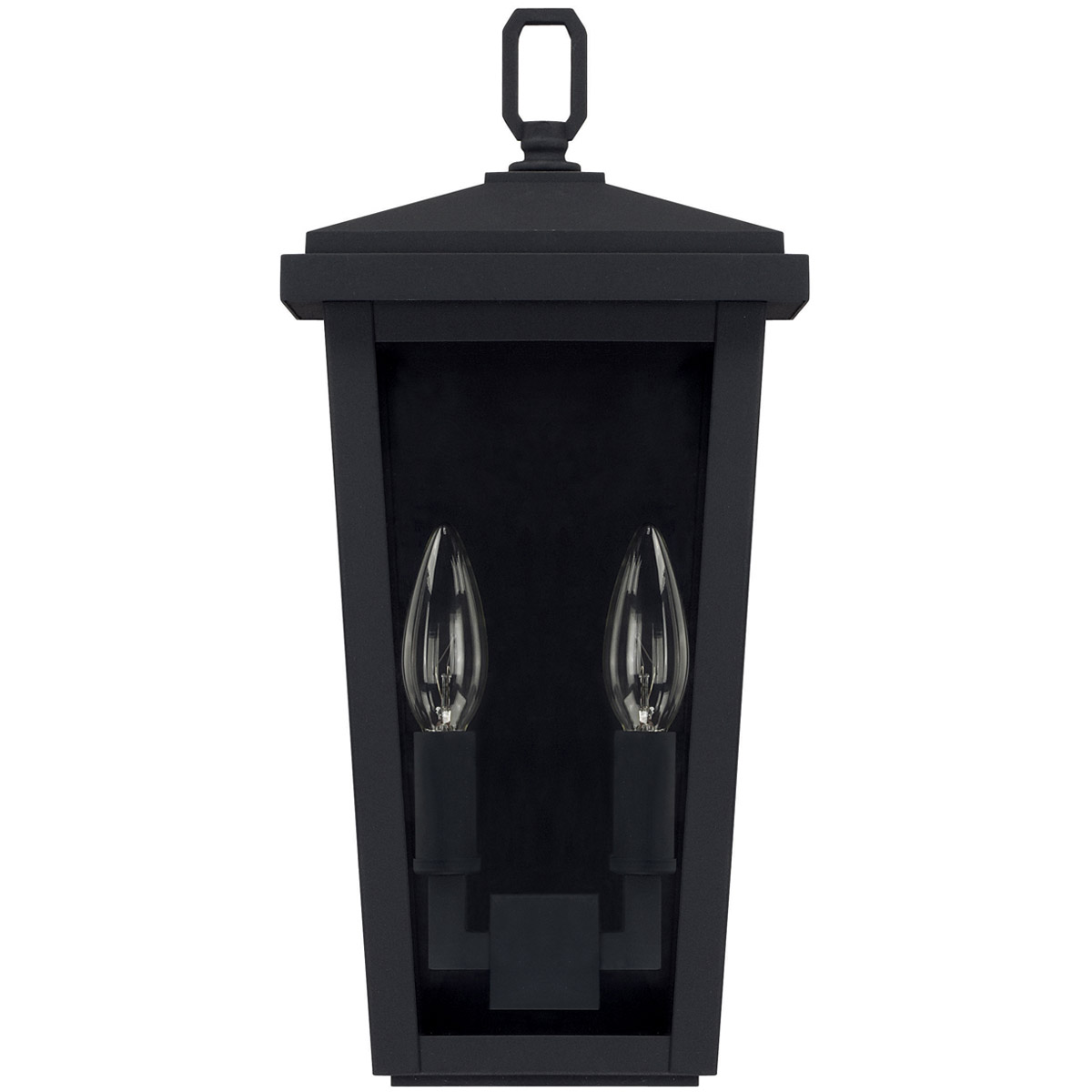 Donnelly 2 Light 14.75 inch Black Outdoor Wall Lantern